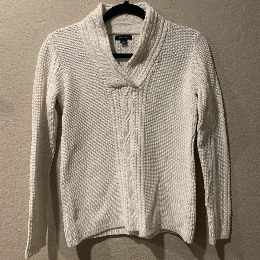 🖤Nautica white knit sweater 🖤